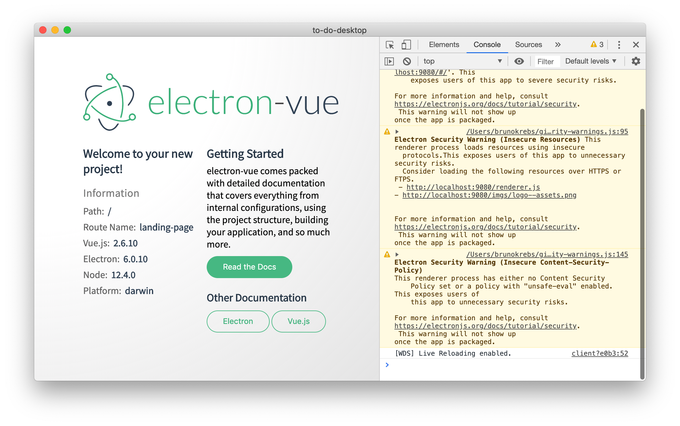 Electron 25.3.0 for mac instal